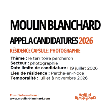 Appel candidature résidence capsule Moulin Blanchard