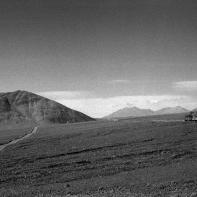 Un train de marchandises dans le désert d'Atacama au Chili, en 1998