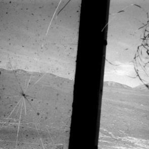 Un train de marchandise dans le désert d'Atacama au Chili en 1998