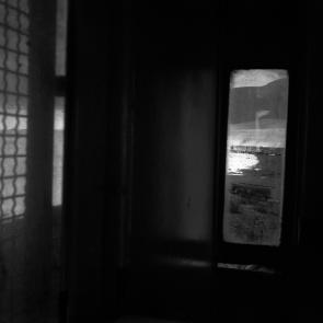 Un train de marchandises dans le désert d'Atacama au Chili, en 1998