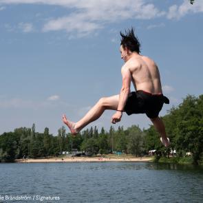 Loisirs adolescent  lac saut
